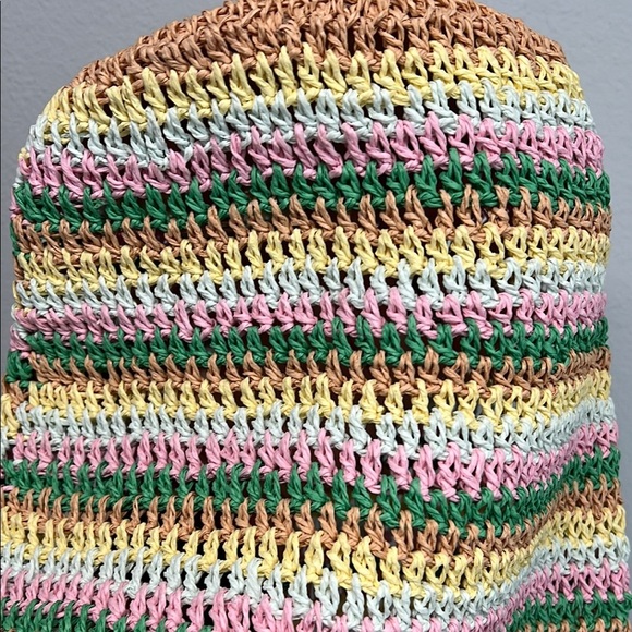 Billabong Pink and Yellow Beachy Tote Bag - Picture 6 of 7